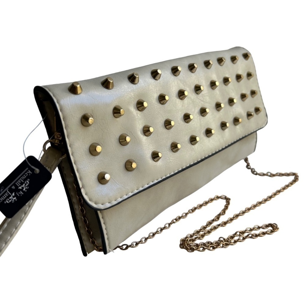 NWT KENDALL & JAMES Studded Clutch Crossbody, Clutch, Wristlet Bag - Picture 3 of 11
